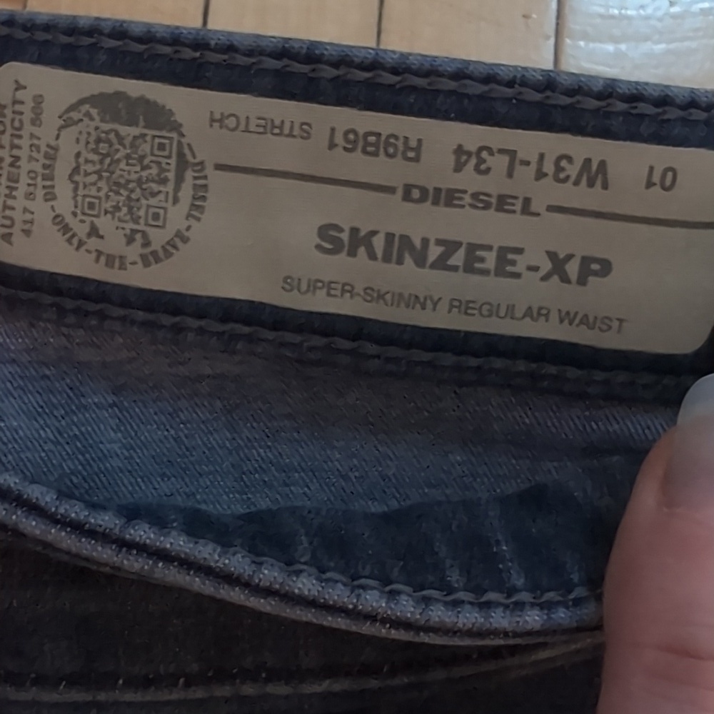 Diesel Skinzee-XP Super Skinny Jeans Size 31 - Picture 4 of 9